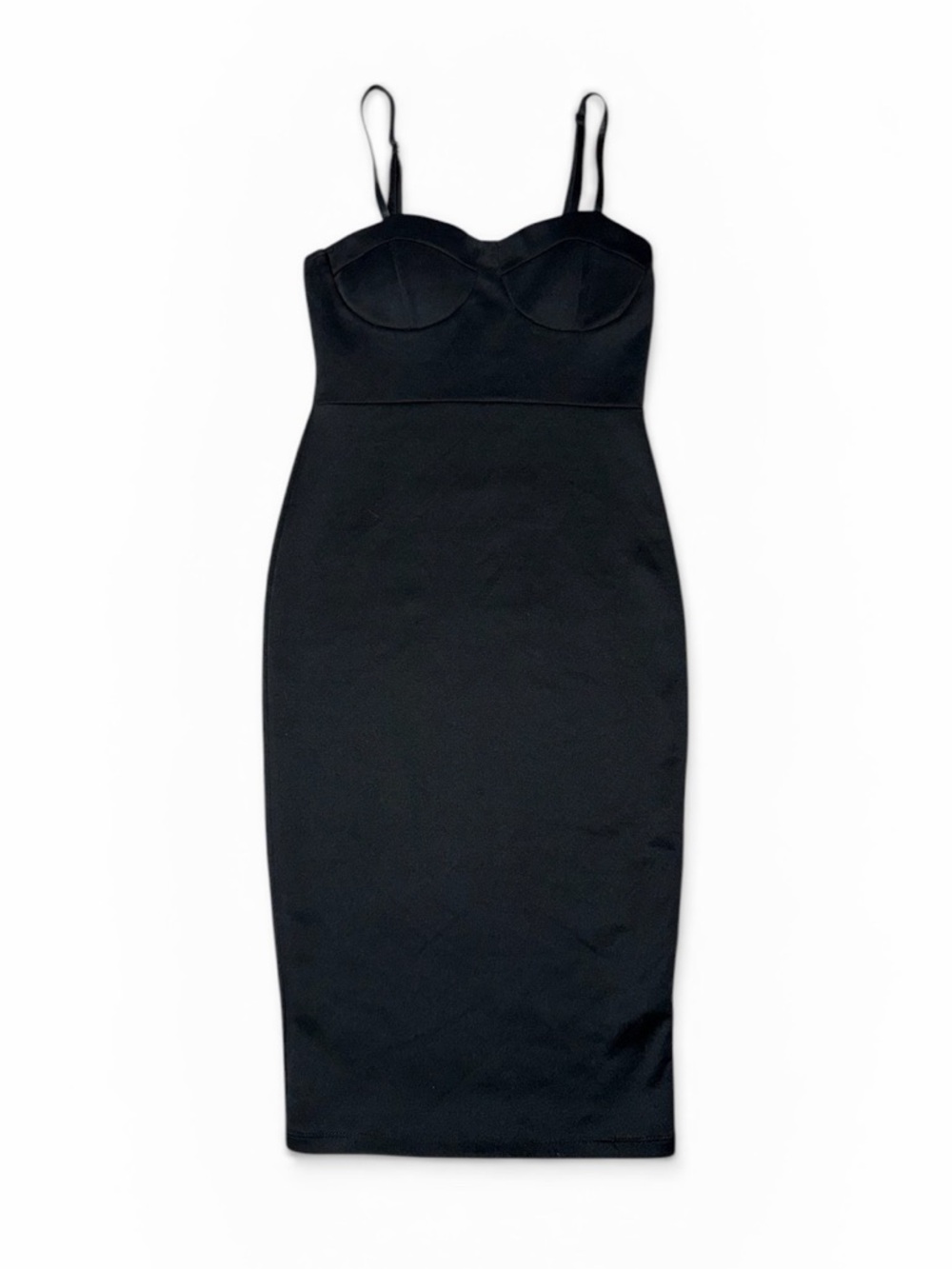 Forever 21 Black Knit Dress with Tag Detail